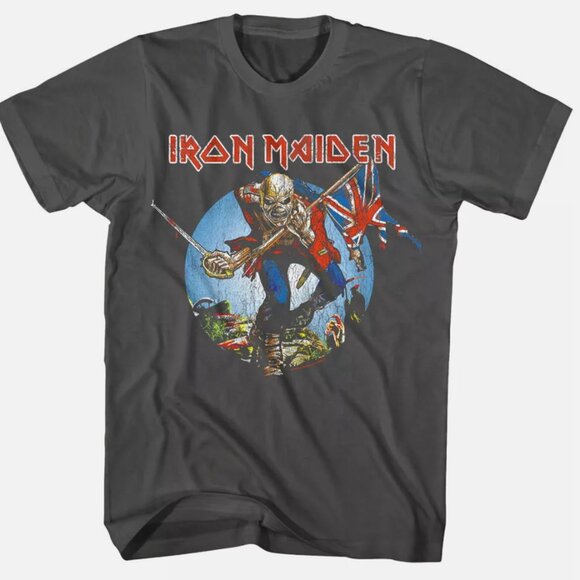 Iron Maiden Trooper Eddie Heavy Metal Shirt Rock Band T-shirt Tee - Picture 1 of 2